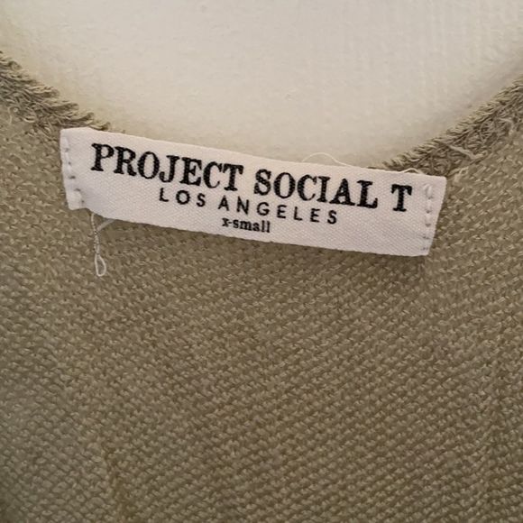 PST LA Olive Green SURF SUN SAND Knit Tank - Picture 3 of 5